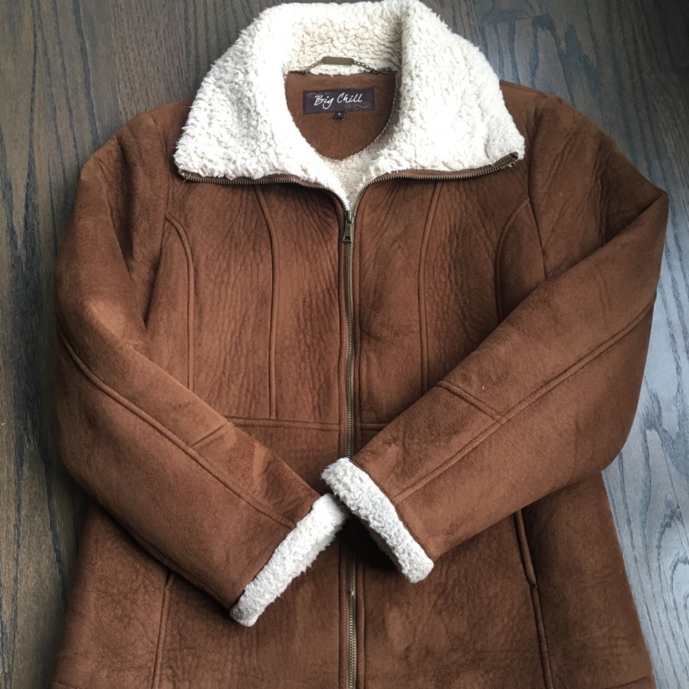 Faux suede jacket